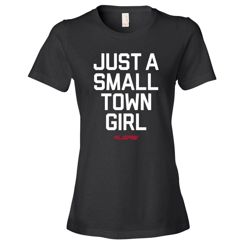 Just A Small Town Girl Women's Graphic Charcoal Muscle Tank Top